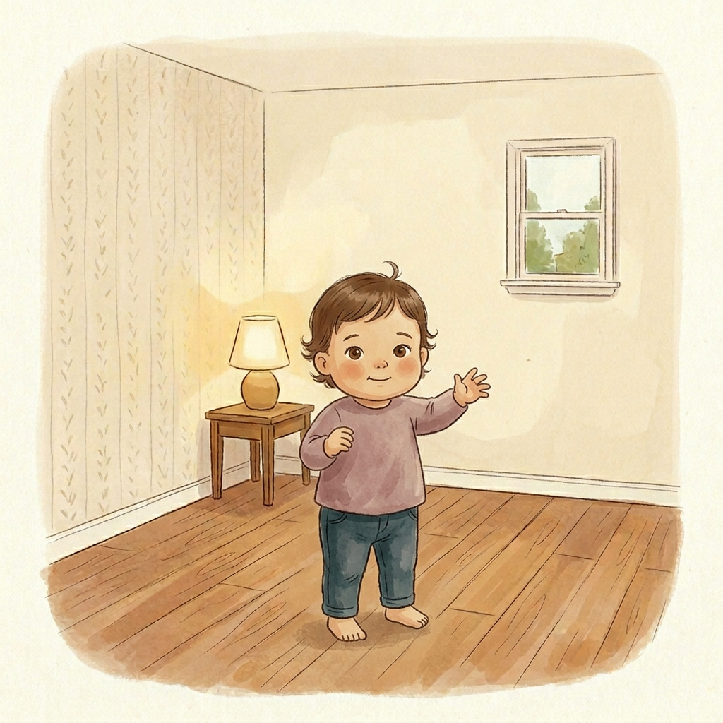 The woman as a young child.
