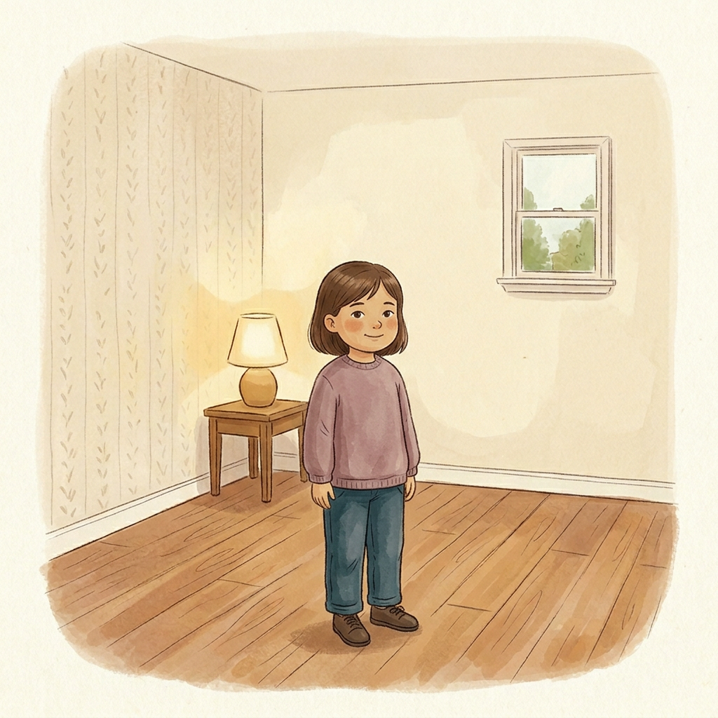 The woman as a child.