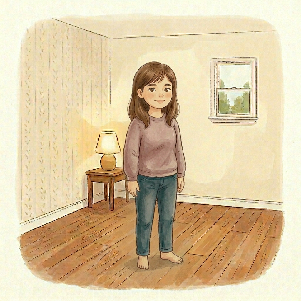 The woman as a teen.
